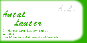 antal lauter business card